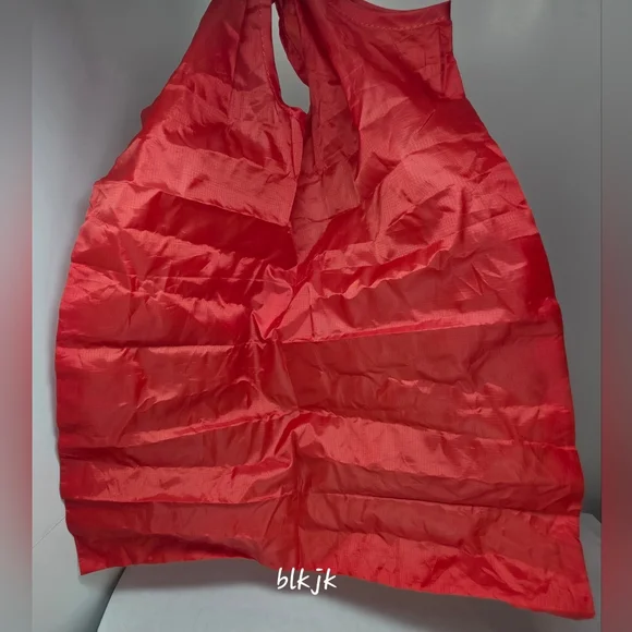 Trader Joe's Micro Tote With Reusable Grocery Bag *Red/Black* NWOT - Picture 7 of 7